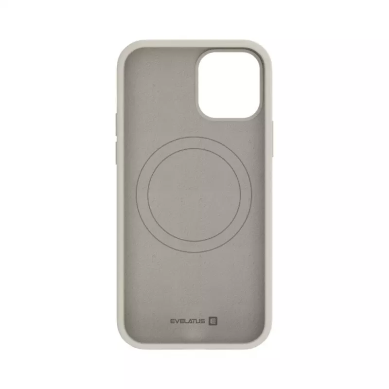 Evelatus Apple iPhone 12 / 12 Pro Capa de Silicone Soft Touch Premium MagSafe Pebble