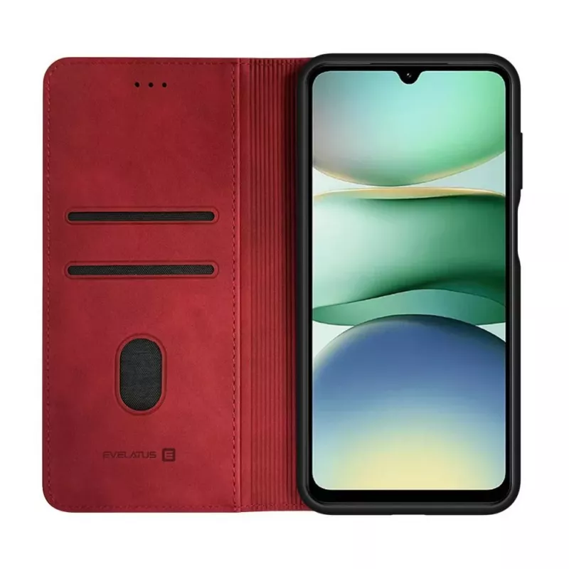 Evelatus Capa tipo livro Folio para Xiaomi Redmi A5 4G (171,7 x 77,8 x 8,26 mm) - vermelha