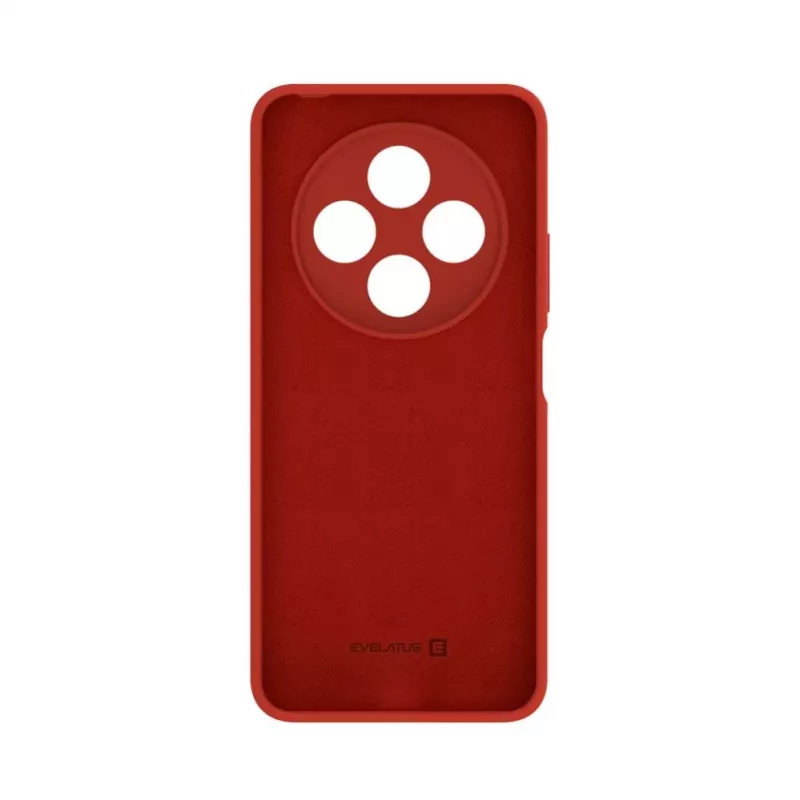 Evelatus Capa de silicone Premium Soft Touch Xiaomi Redmi 14C 4G/14C 5G/Redmi A4/POCO C75 vermelha