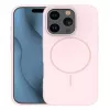 iLike Capa de silicone Soft Touch com íman para Apple iPhone 16 Pro Max rosa-clara