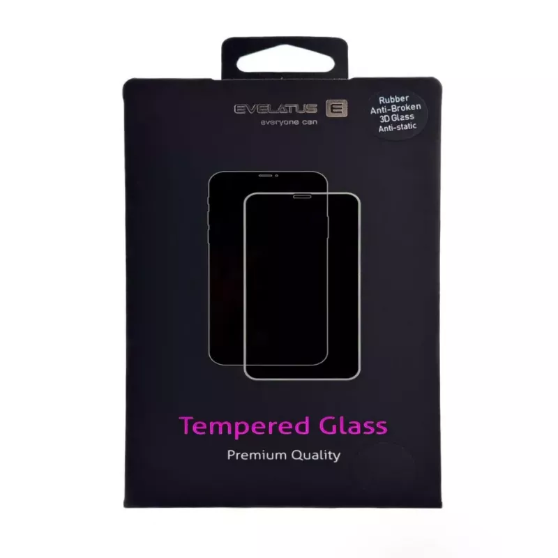 Evelatus Apple iPhone 17 / 16 Pro Corning Gorilla Glass Anti-estático 3D Full Cover Proteção de ecrã 10X mais forte