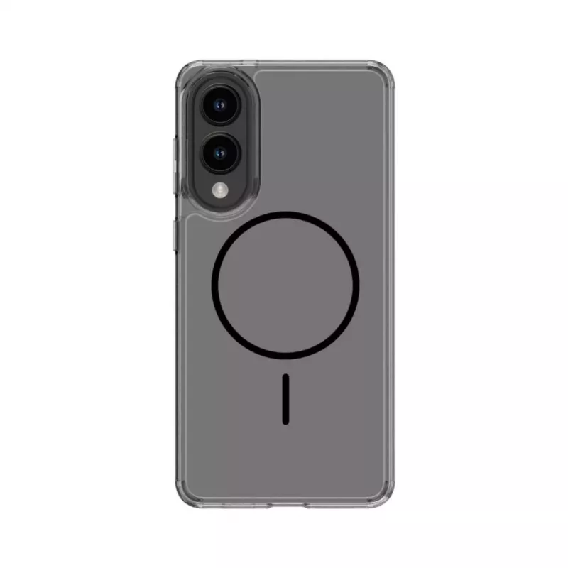 Capa Evelatus para Samsung Galaxy S25 Edge transparente em silicone MagSafe