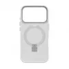 Capa Evelatus Shield para Apple iPhone 17 Pro com MagSafe e suporte prateada mate