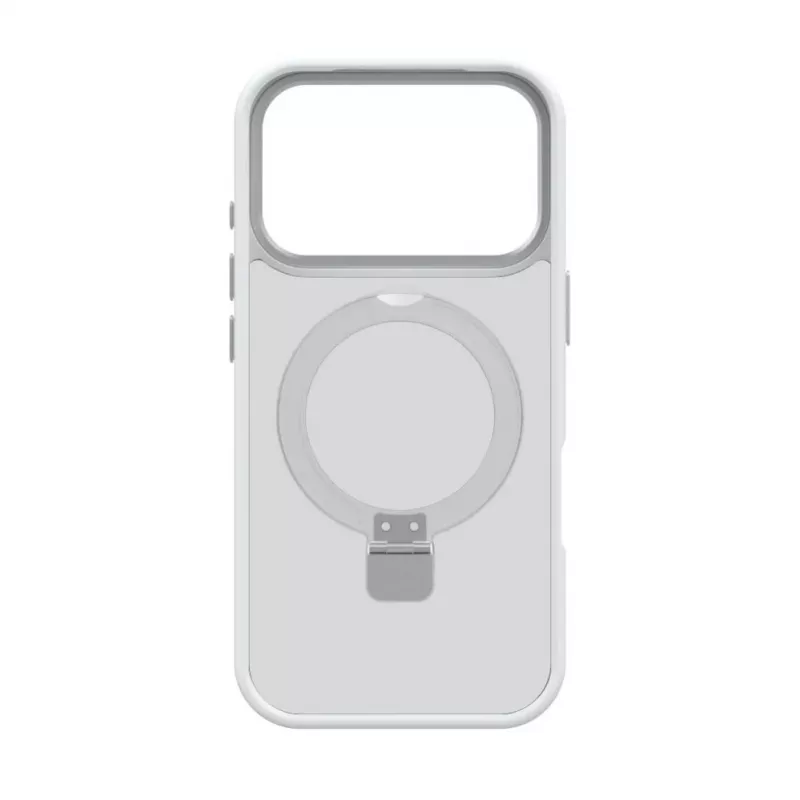 Capa Evelatus Shield para Apple iPhone 17 Pro com MagSafe e suporte prateada mate