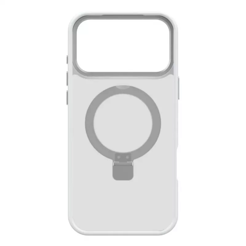 Capa Evelatus Shield para Apple iPhone 17 Pro Max com MagSafe e suporte prateada mate