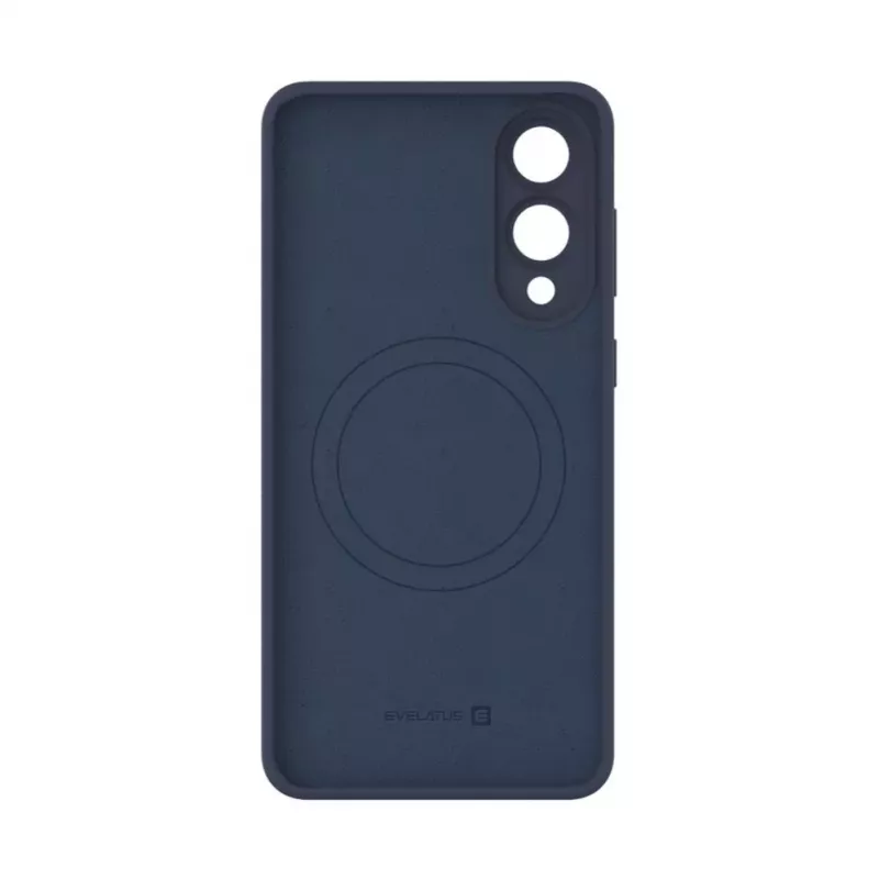 Capa Evelatus Premium para Samsung Galaxy S25 Edge em silicone Soft Touch com íman azul meia-noite