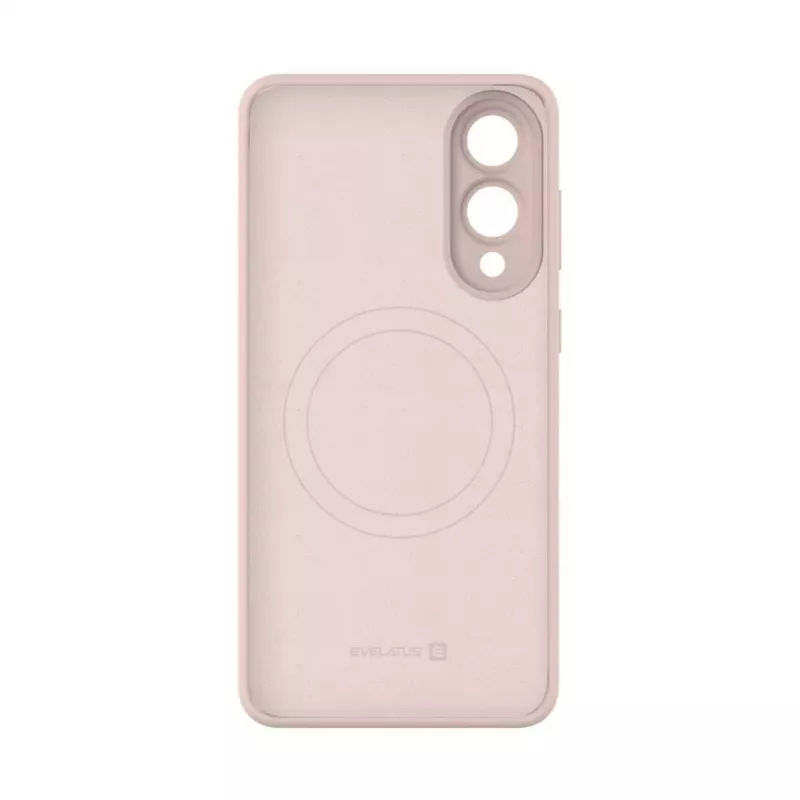 Capa Evelatus Premium para Samsung Galaxy S25 Edge em silicone Soft Touch com íman rosa areia