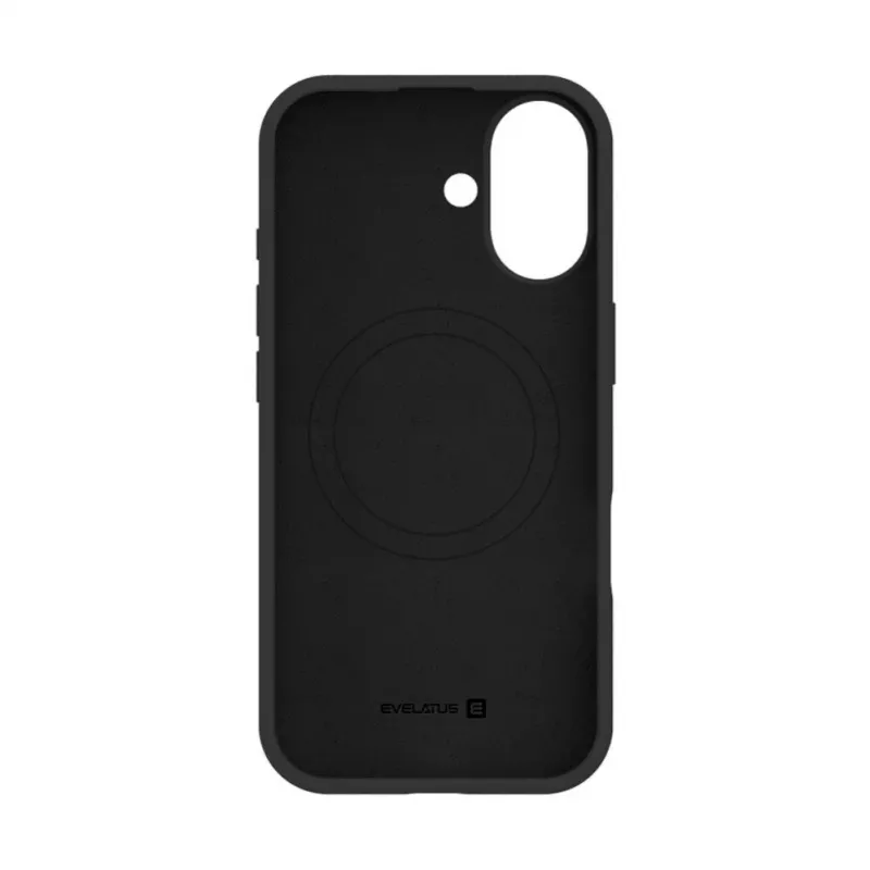Capa Evelatus Premium para Apple iPhone 17 em silicone Soft Touch com MagSafe preta