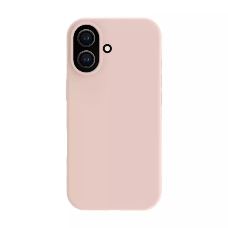Capa Evelatus Premium para Apple iPhone 17 em silicone Soft Touch com MagSafe rosa areia