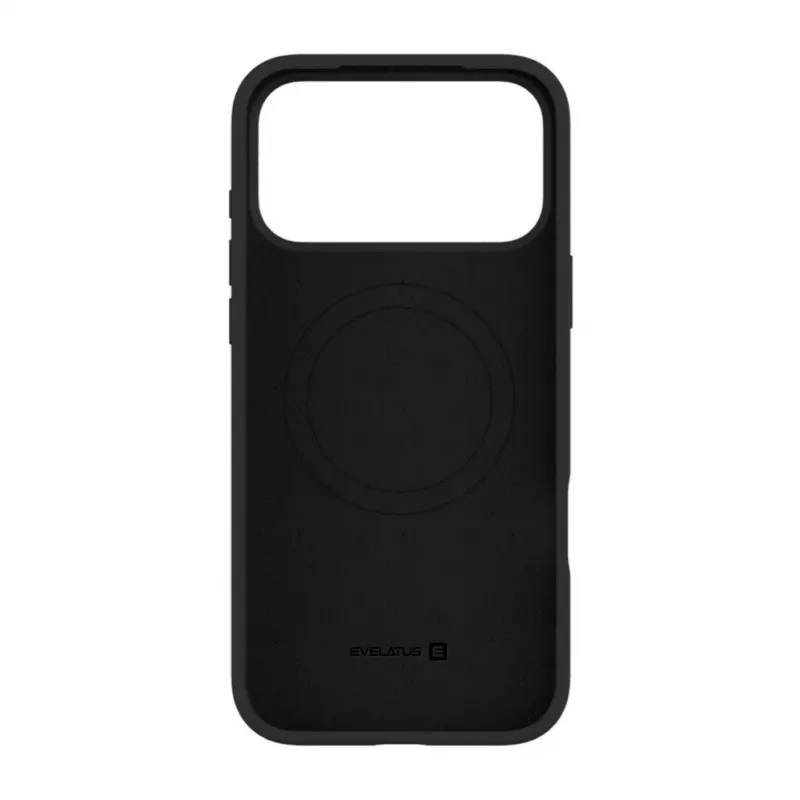 Capa Evelatus Premium para Apple iPhone 17 Pro Max em silicone Soft Touch com MagSafe preta