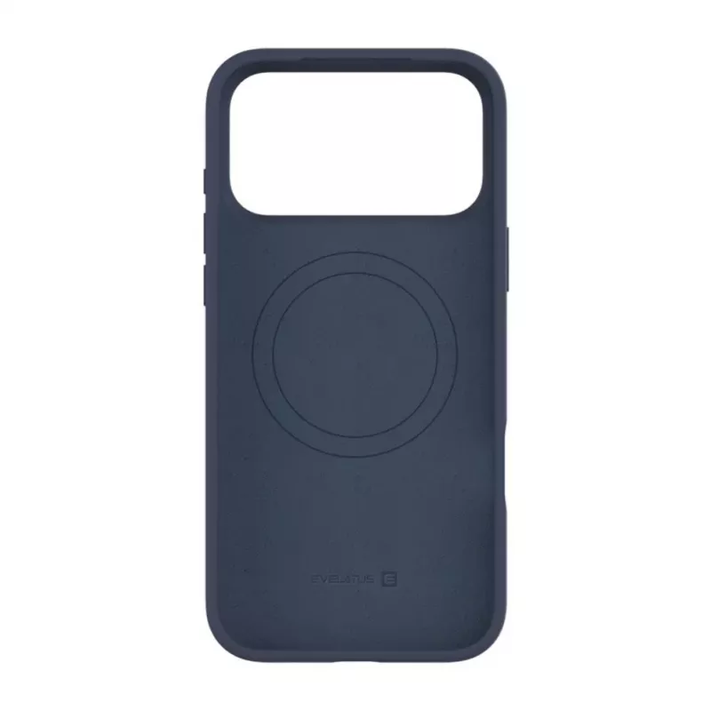 Capa Evelatus Premium para Apple iPhone 17 Pro Max em silicone Soft Touch com MagSafe azul meia-noite