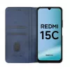 Evelatus Xiaomi Redmi 15C 4G/5G Book Case Folio azul-escuro