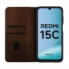 Evelatus Xiaomi Redmi 15C 4G/5G Book Case Folio castanho