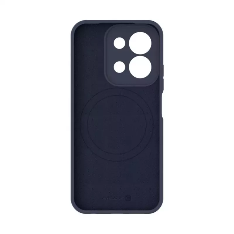 Evelatus Xiaomi Redmi 15C 4G/5G Capa de silicone soft-touch magnética Premium azul-escuro