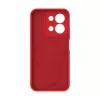 Evelatus Xiaomi Redmi 15C 4G/5G Capa de silicone soft-touch magnética Premium vermelha