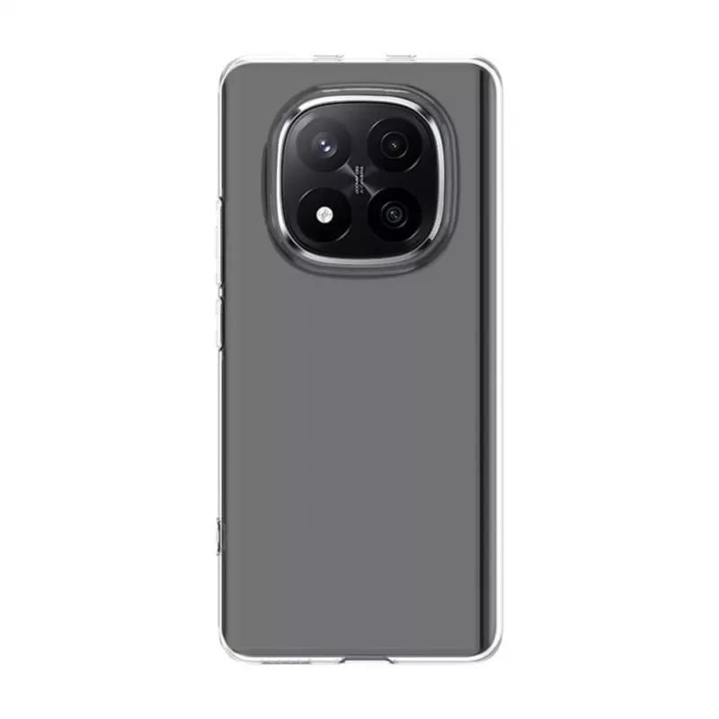 Evelatus Xiaomi Redmi Note 15 5G Capa de silicone transparente 1,5 mm TPU