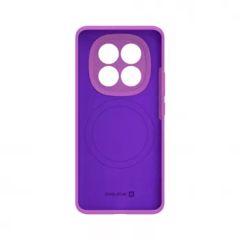 Evelatus Xiaomi Redmi Note 15 Capa de silicone soft-touch magnética Premium roxa
