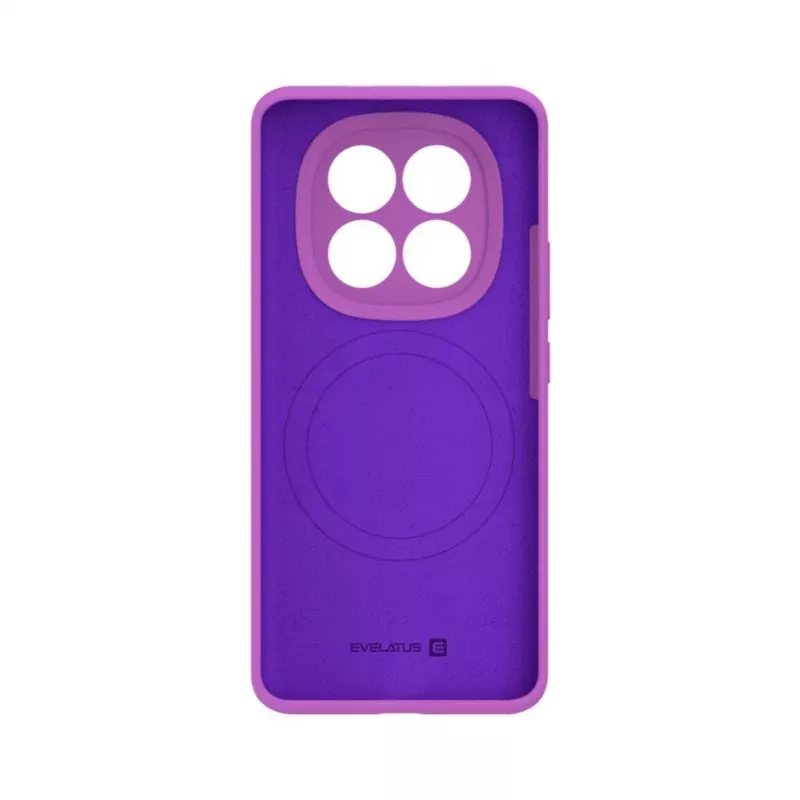 Evelatus Xiaomi Redmi Note 15 Capa de silicone soft-touch magnética Premium roxa