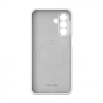 Evelatus Samsung Galaxy A17 Capa de silicone soft-touch magnética Premium branca