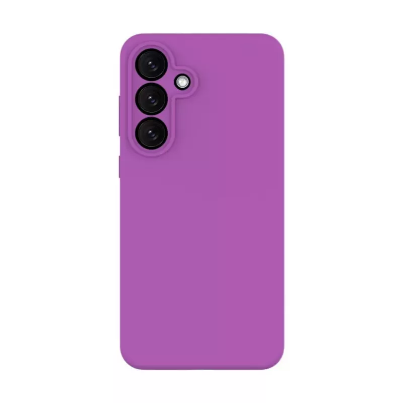 Evelatus Samsung Galaxy S25 FE Capa de silicone soft-touch magnética Premium roxa