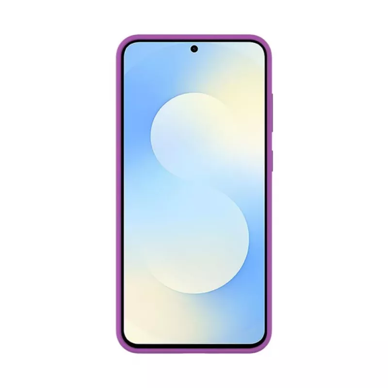 Evelatus Samsung Galaxy S25 FE Capa de silicone soft-touch magnética Premium roxa
