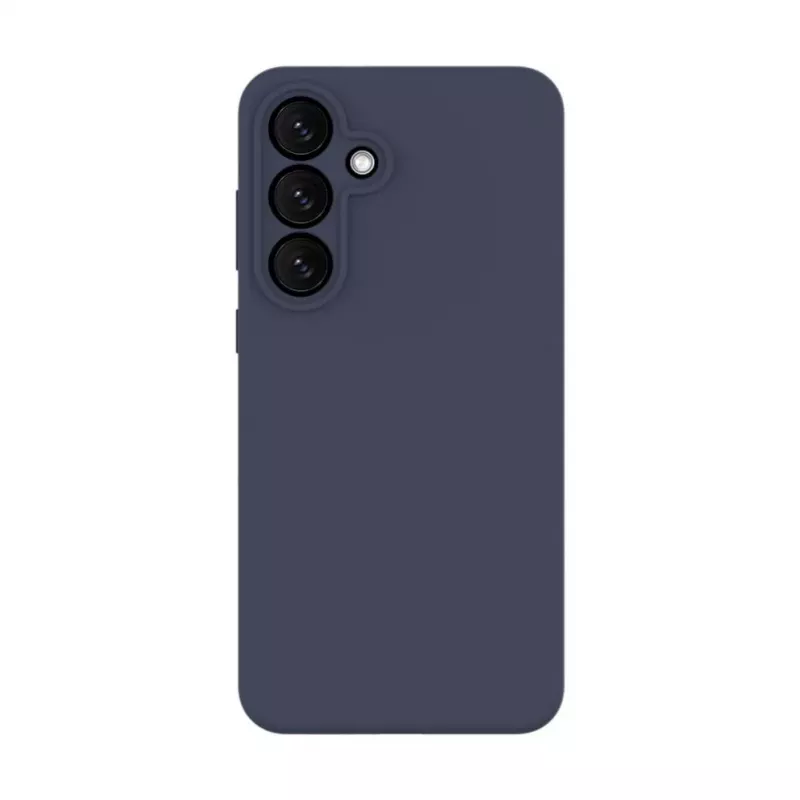 Evelatus Samsung Galaxy S25 FE Capa de silicone soft-touch magnética Premium azul-escuro