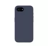 Evelatus Apple iPhone 16e Capa de silicone soft-touch magnética Premium azul-escuro