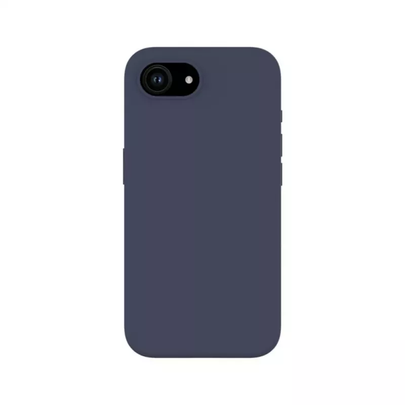 Evelatus Apple iPhone 16e Capa de silicone soft-touch magnética Premium azul-escuro