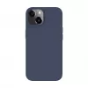 Evelatus Apple iPhone 14 / 13 Capa de silicone soft-touch magnética Premium azul-escuro