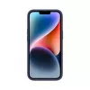 Evelatus Apple iPhone 14 / 13 Capa de silicone soft-touch magnética Premium azul-escuro