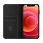 Evelatus Apple iPhone 12 / 12 Pro Capa tipo livro folio preta