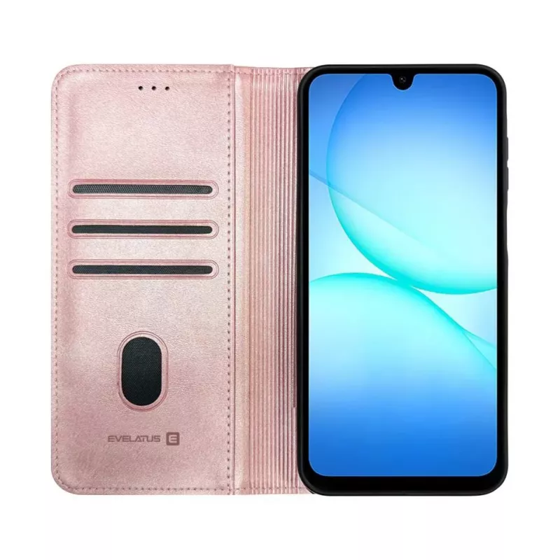 Evelatus Samsung Galaxy A17 Capa tipo livro folio rosa