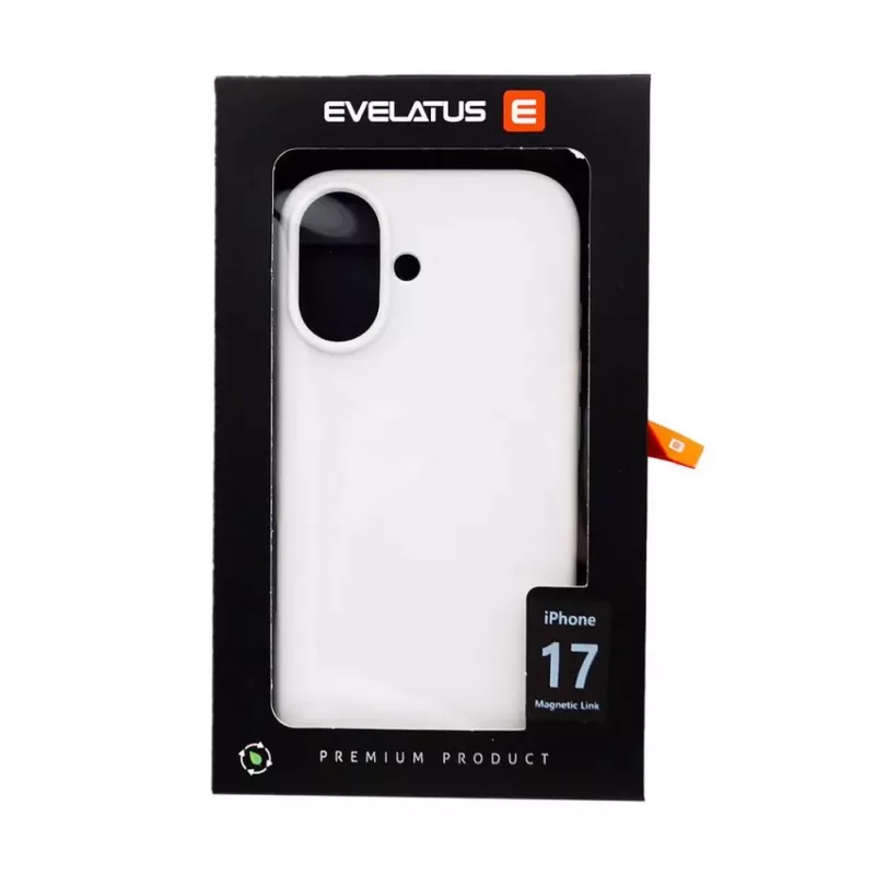 Evelatus Apple iPhone 17 Capa de silicone soft-touch MagSafe Premium branca