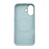 Evelatus Apple iPhone 17 Capa de silicone soft-touch MagSafe Premium azul-nevoeiro