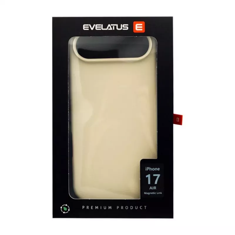 Evelatus Apple iPhone 17 Air Capa de silicone soft-touch MagSafe Premium dourado-claro
