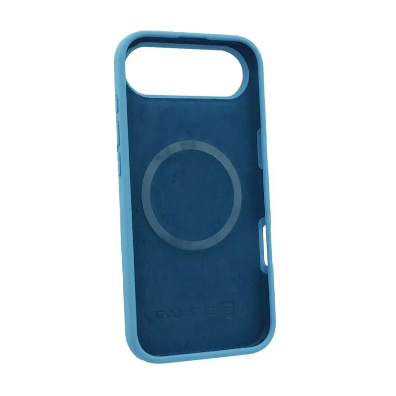 Evelatus Apple iPhone 17 Air Capa de silicone soft-touch MagSafe Premium azul-céu