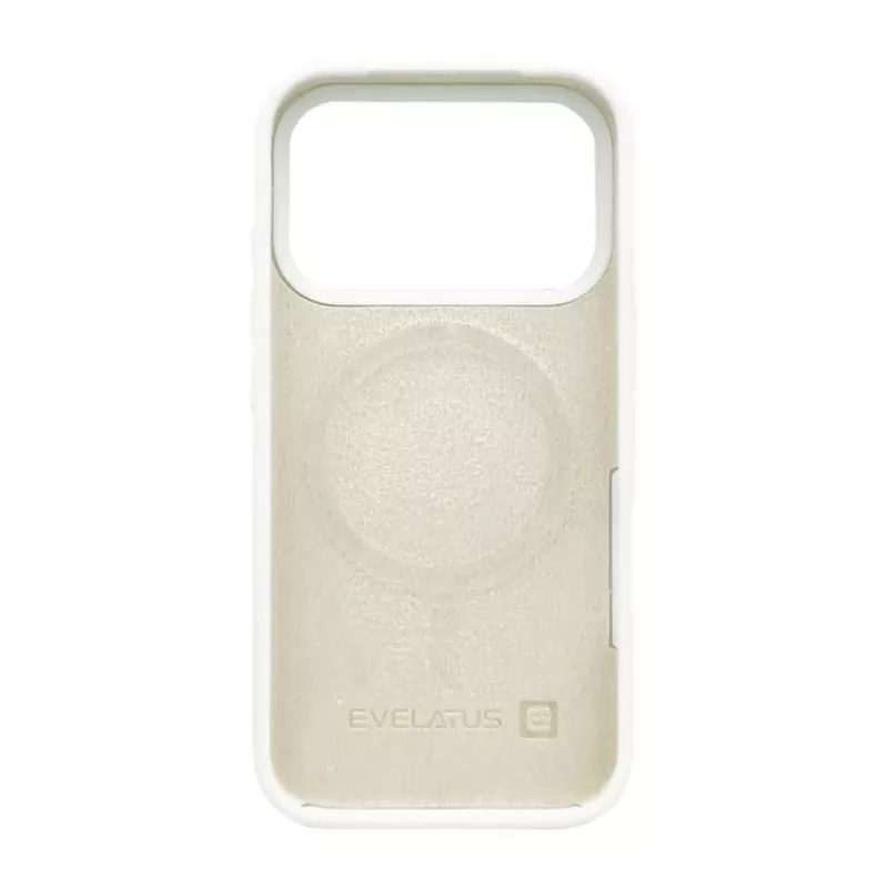 Evelatus Apple iPhone 17 Pro Capa de silicone soft-touch MagSafe Premium prateada
