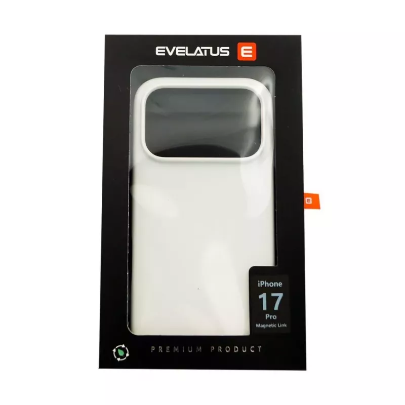 Evelatus Apple iPhone 17 Pro Capa de silicone soft-touch MagSafe Premium prateada