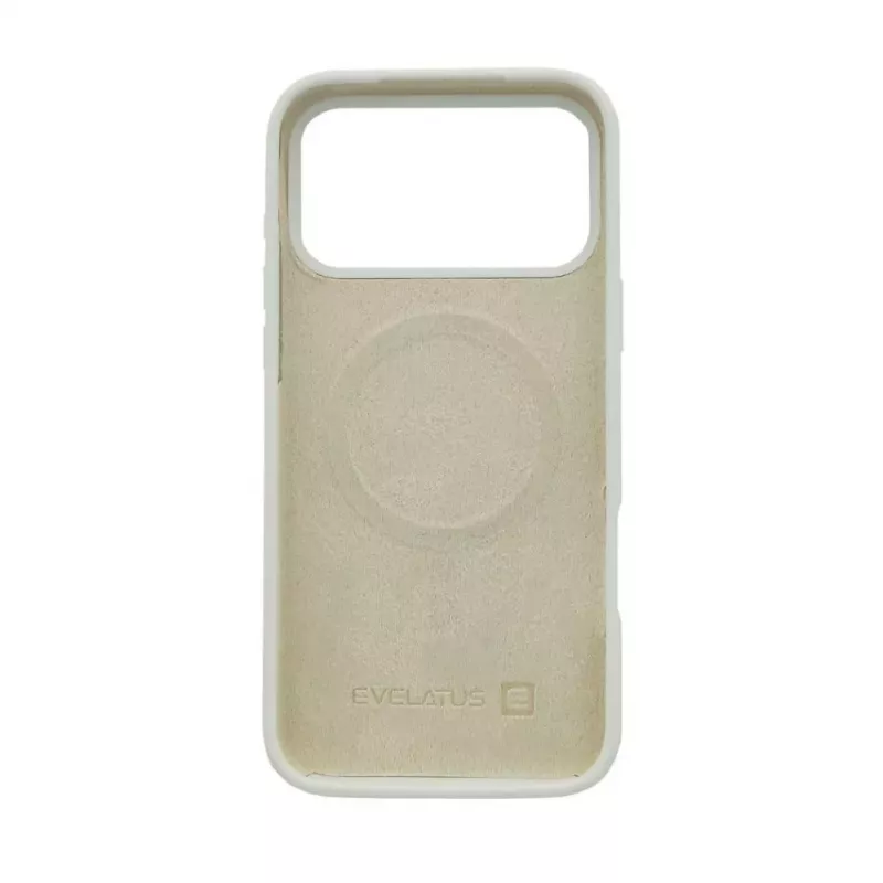 Evelatus Apple iPhone 17 Pro Max Capa de silicone soft-touch MagSafe Premium prateada