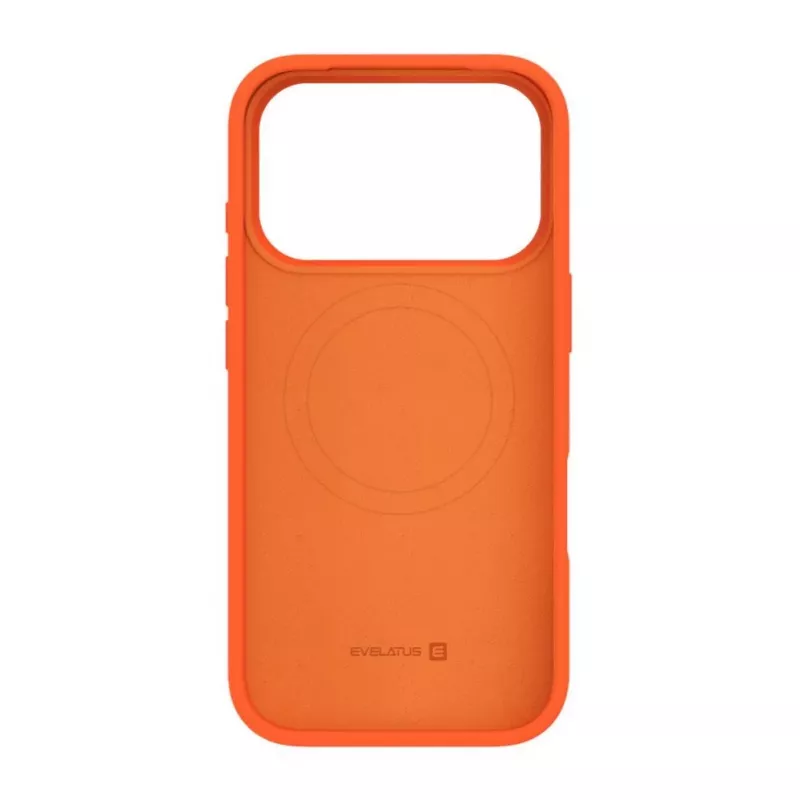 Evelatus Apple iPhone 17 Pro Max Capa de silicone soft-touch MagSafe Premium laranja