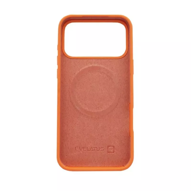 Evelatus Apple iPhone 17 Pro Max Capa de silicone soft-touch MagSafe Premium papaia