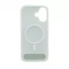 Evelatus Apple iPhone 17 Capa com revestimento de borracha MagSafe com suporte prateada