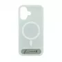 Evelatus Apple iPhone 17 Capa com revestimento de borracha MagSafe com suporte prateada