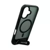Evelatus Apple iPhone 17 Capa com revestimento de borracha MagSafe com suporte preta