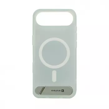 Evelatus Apple iPhone 17 Air Capa com revestimento de borracha MagSafe com suporte prateada