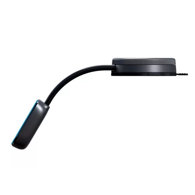Evelatus Suporte de ventosa dobrável e giratório 360° com ímã e carregamento sem fios MagSafe Qi para painel/para-brisas do carro, preto