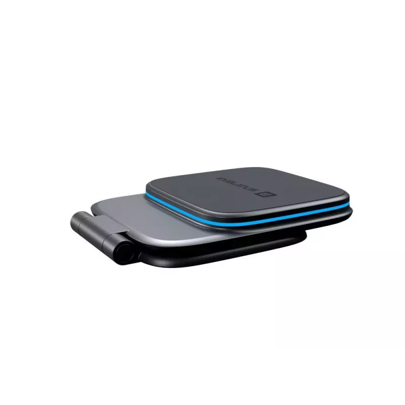Evelatus MagSafe Qi suporte magnético com carregamento sem fios para ecrã do carro/painel, portátil, tablet, monitor – preto