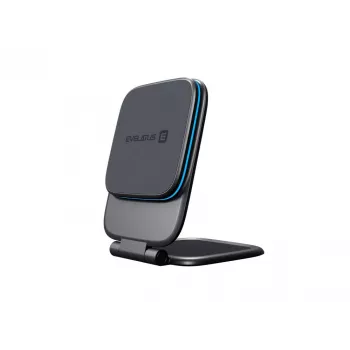 Evelatus MagSafe Qi suporte magnético com carregamento sem fios para ecrã do carro/painel, portátil, tablet, monitor – preto