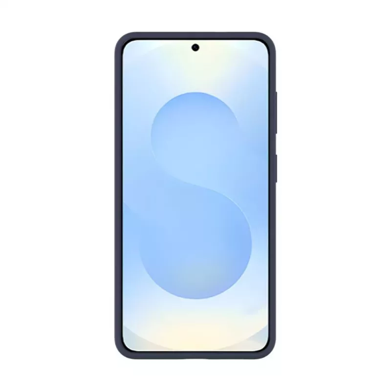 Evelatus Samsung Galaxy S26 Capa de silicone Premium Magnetic Soft Touch azul-escura