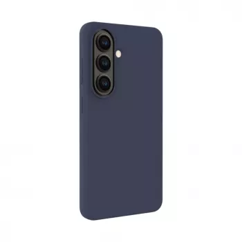 Evelatus Samsung Galaxy S26 Capa de silicone Premium Magnetic Soft Touch azul-escura
